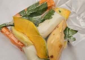 Linea al vacío Pelados y lavados, productos organicos